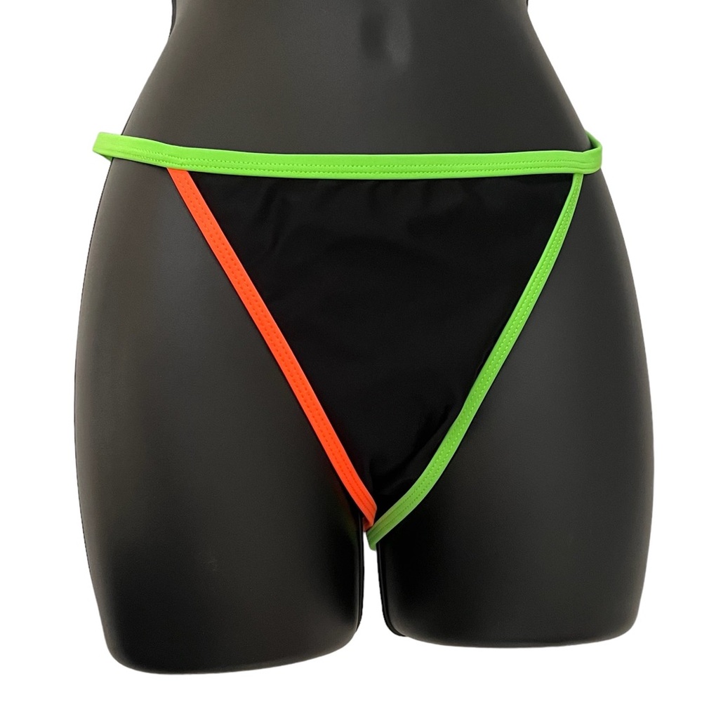Neon Bathing suit Bottom | Color Block | size Large